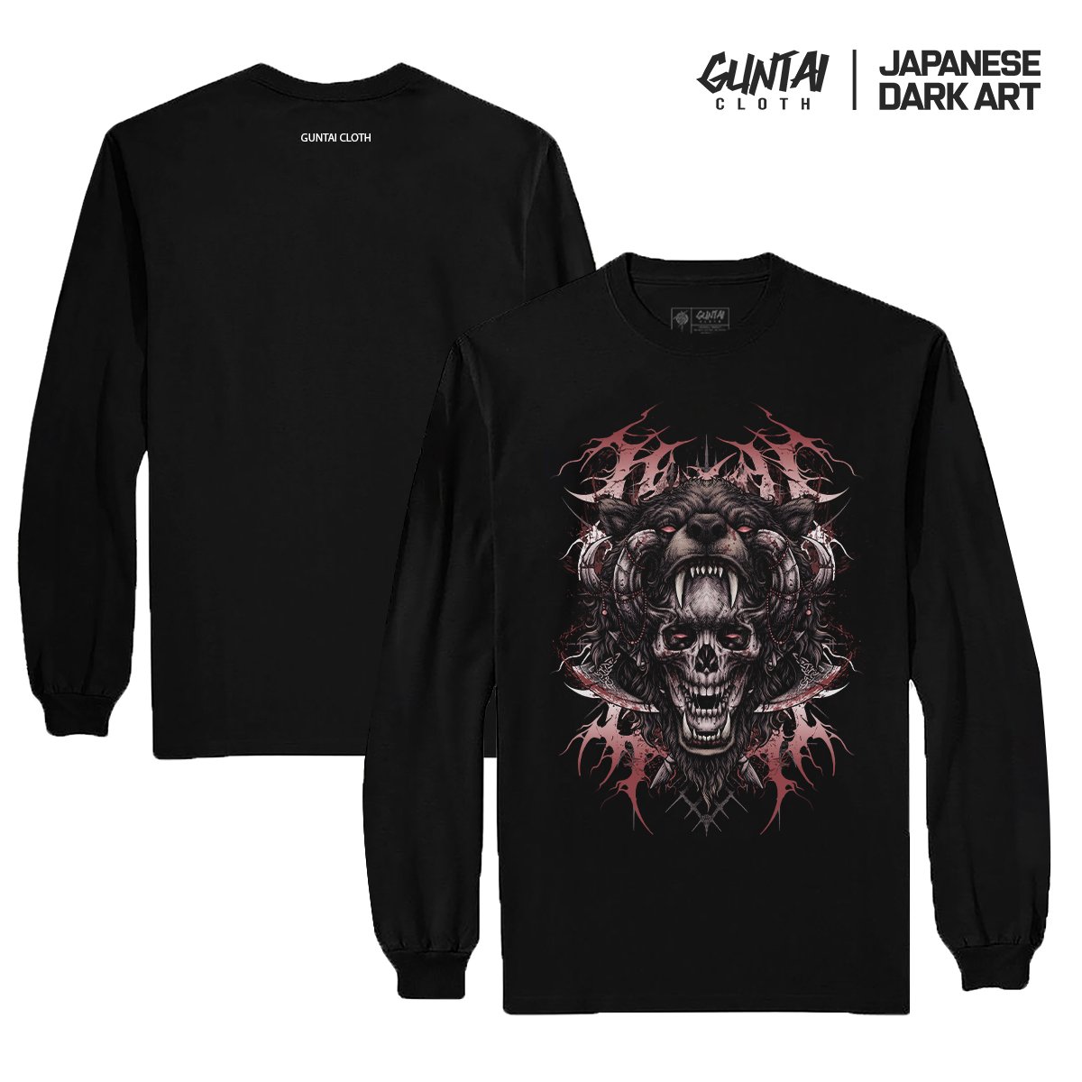 BEAR SKULL longsleeve